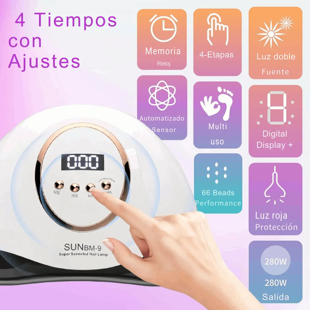 Lámpara LED UV de Manicura de Alta Potencia 280W