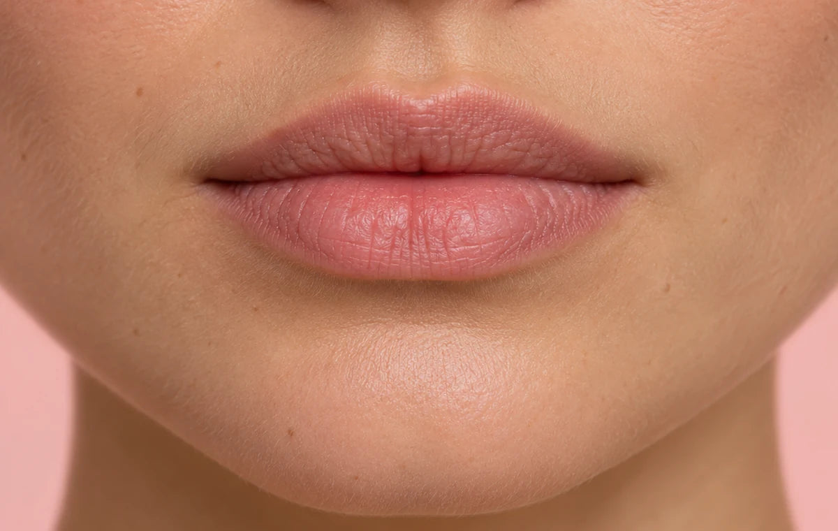 Ilustración de labios sin brillo